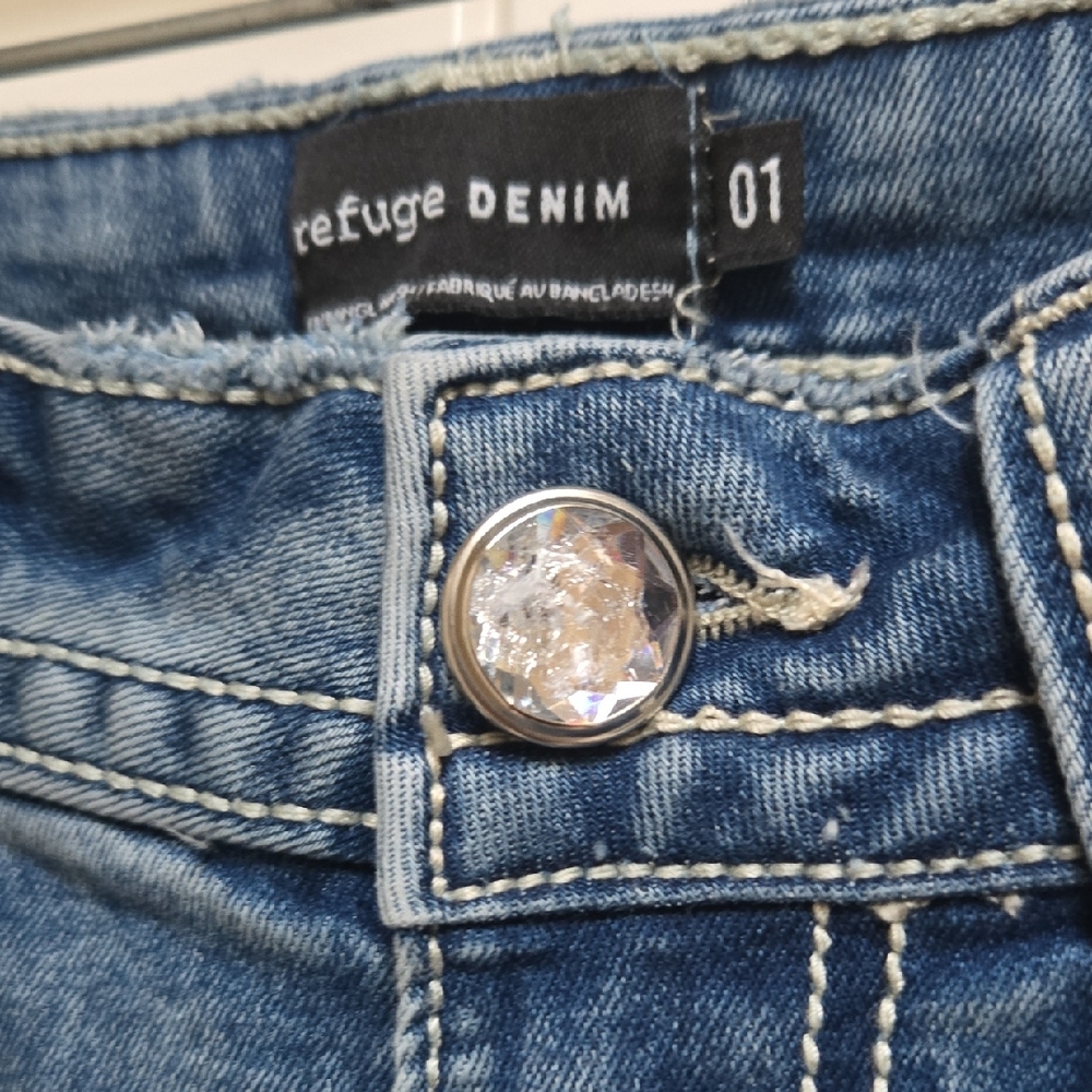 Refuge Denim Classic Light Blue Boot Cut Women's Jeans - Picture 3 of 11